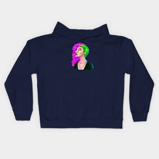 Forever Purple and Green Kids Hoodie